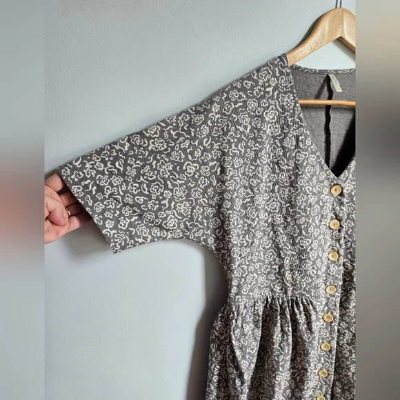 RYLEE + CRU Floral Button-Down 💯 Cotton Dress - Picture 4 of 9